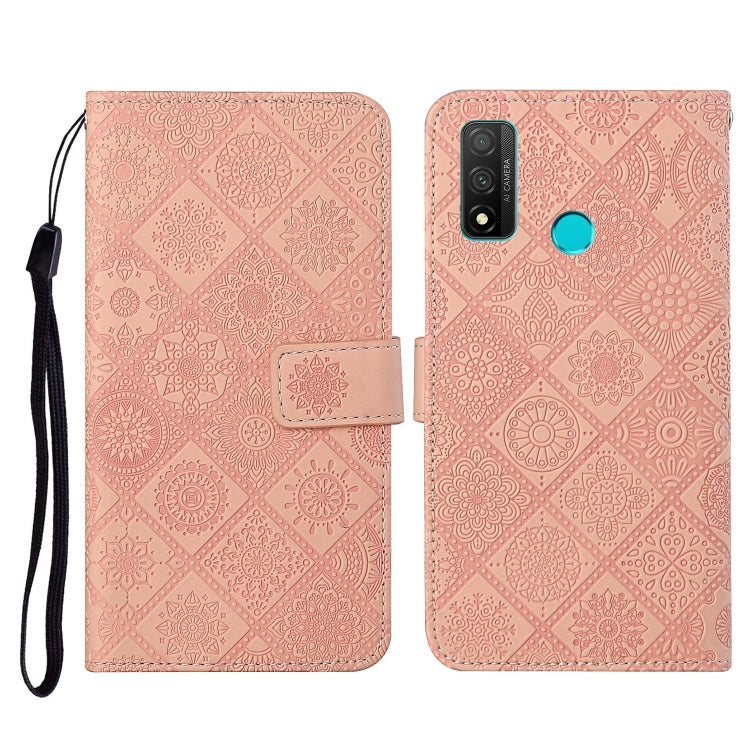 For Huawei P smart 2020 Ethnic Style Embossed Pattern Horizontal Flip Leather Case with Holder & Card Slots & Wallet & Lanyard