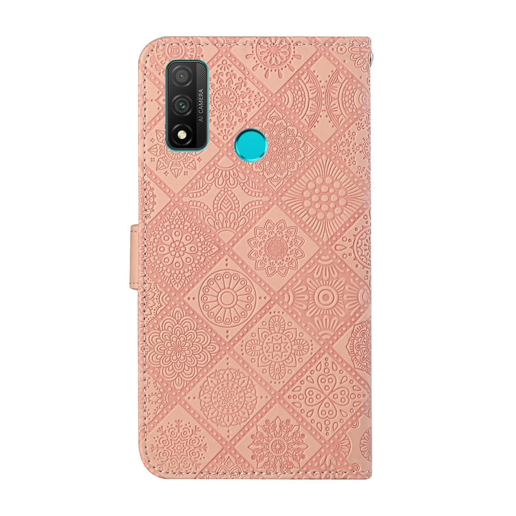 For Huawei P smart 2020 Ethnic Style Embossed Pattern Horizontal Flip Leather Case with Holder & Card Slots & Wallet & Lanyard