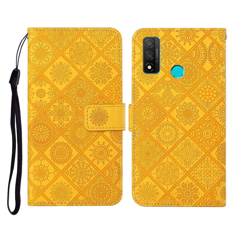 For Huawei P smart 2020 Ethnic Style Embossed Pattern Horizontal Flip Leather Case with Holder & Card Slots & Wallet & Lanyard