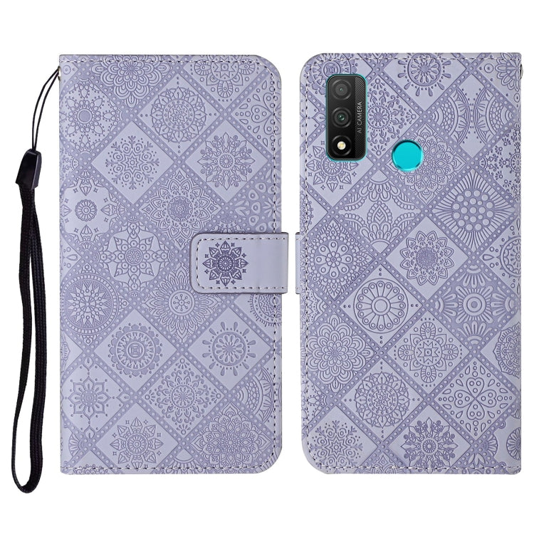 For Huawei P smart 2020 Ethnic Style Embossed Pattern Horizontal Flip Leather Case with Holder & Card Slots & Wallet & Lanyard