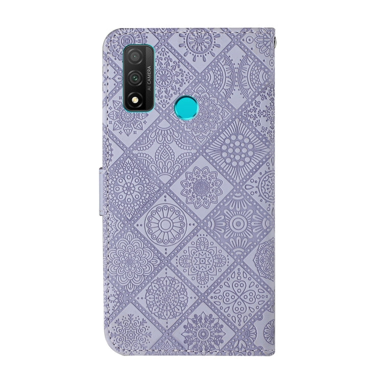 For Huawei P smart 2020 Ethnic Style Embossed Pattern Horizontal Flip Leather Case with Holder & Card Slots & Wallet & Lanyard