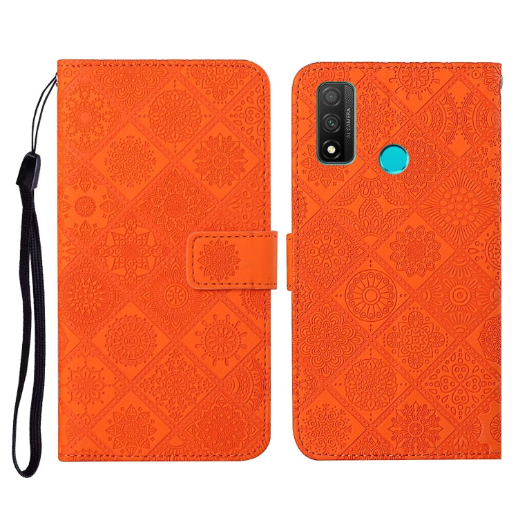 For Huawei P smart 2020 Ethnic Style Embossed Pattern Horizontal Flip Leather Case with Holder & Card Slots & Wallet & Lanyard