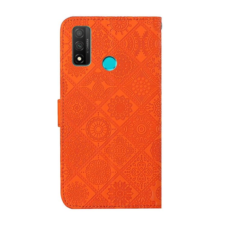 For Huawei P smart 2020 Ethnic Style Embossed Pattern Horizontal Flip Leather Case with Holder & Card Slots & Wallet & Lanyard