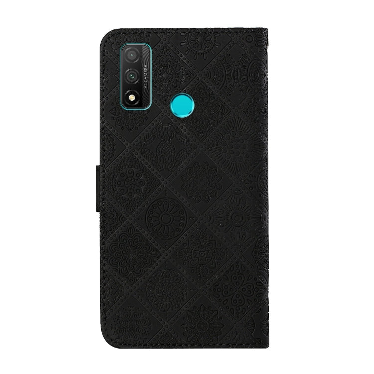 For Huawei P smart 2020 Ethnic Style Embossed Pattern Horizontal Flip Leather Case with Holder & Card Slots & Wallet & Lanyard