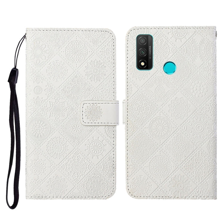 For Huawei P smart 2020 Ethnic Style Embossed Pattern Horizontal Flip Leather Case with Holder & Card Slots & Wallet & Lanyard