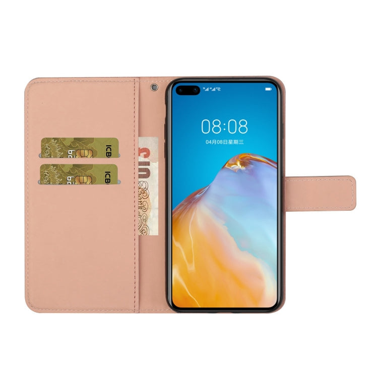 For Huawei P40 Ethnic Style Embossed Pattern Horizontal Flip Leather Case with Holder & Card Slots & Wallet & Lanyard
