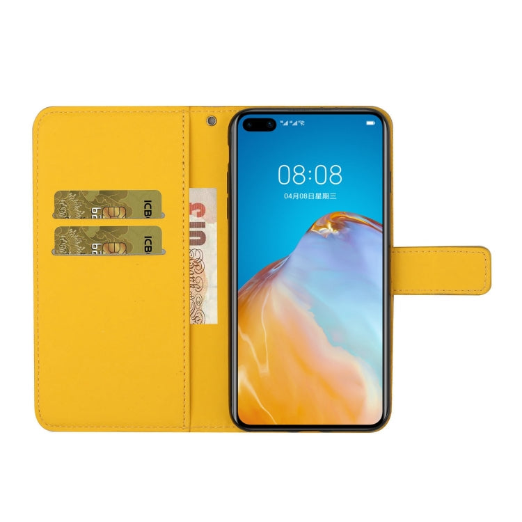 For Huawei P40 Ethnic Style Embossed Pattern Horizontal Flip Leather Case with Holder & Card Slots & Wallet & Lanyard