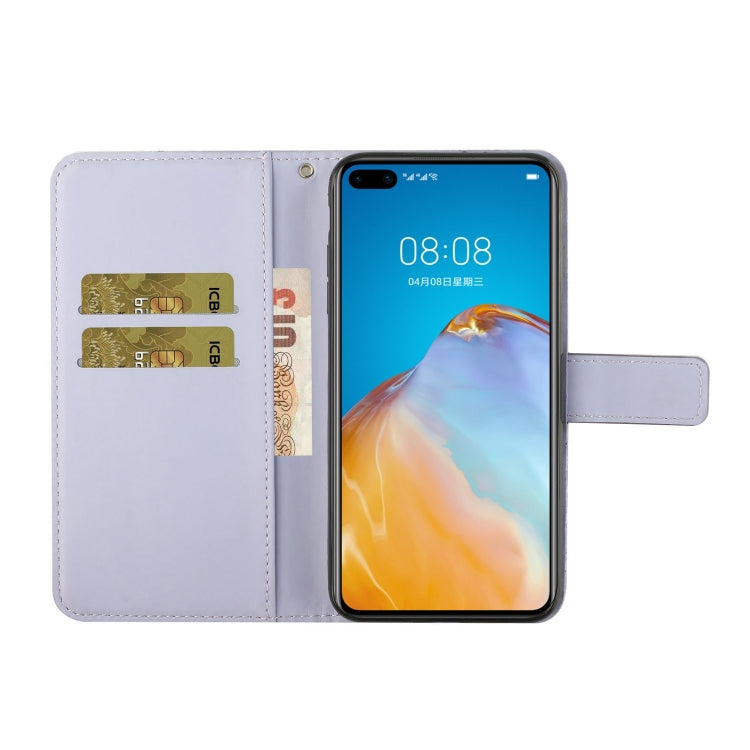 For Huawei P40 Ethnic Style Embossed Pattern Horizontal Flip Leather Case with Holder & Card Slots & Wallet & Lanyard