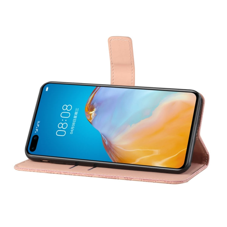 For Huawei P40 Pro Ethnic Style Embossed Pattern Horizontal Flip Leather Case with Holder & Card Slots & Wallet & Lanyard