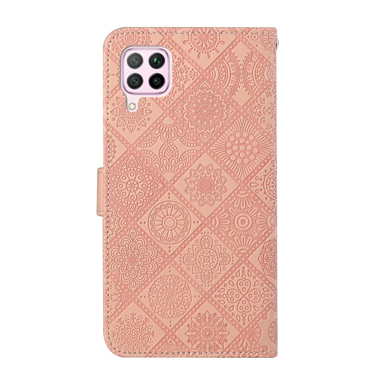 For Huawei P40 lite / nova 6 SE Ethnic Style Embossed Pattern Horizontal Flip Leather Case with Holder & Card Slots & Wallet & Lanyard