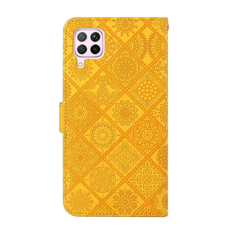 For Huawei P40 lite / nova 6 SE Ethnic Style Embossed Pattern Horizontal Flip Leather Case with Holder & Card Slots & Wallet & Lanyard