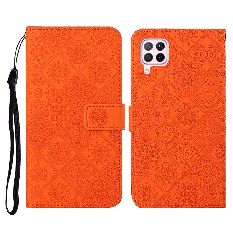 For Huawei P40 lite / nova 6 SE Ethnic Style Embossed Pattern Horizontal Flip Leather Case with Holder & Card Slots & Wallet & Lanyard
