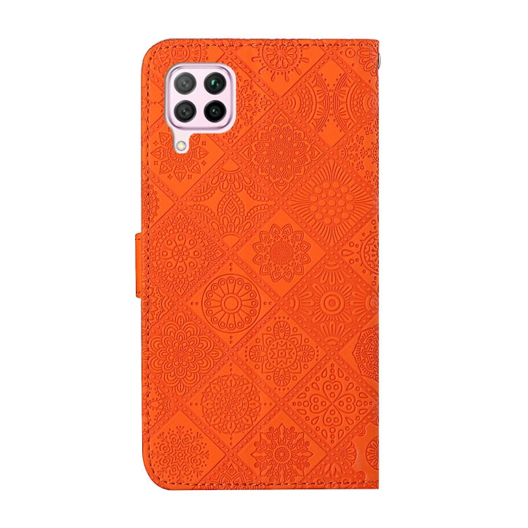 For Huawei P40 lite / nova 6 SE Ethnic Style Embossed Pattern Horizontal Flip Leather Case with Holder & Card Slots & Wallet & Lanyard