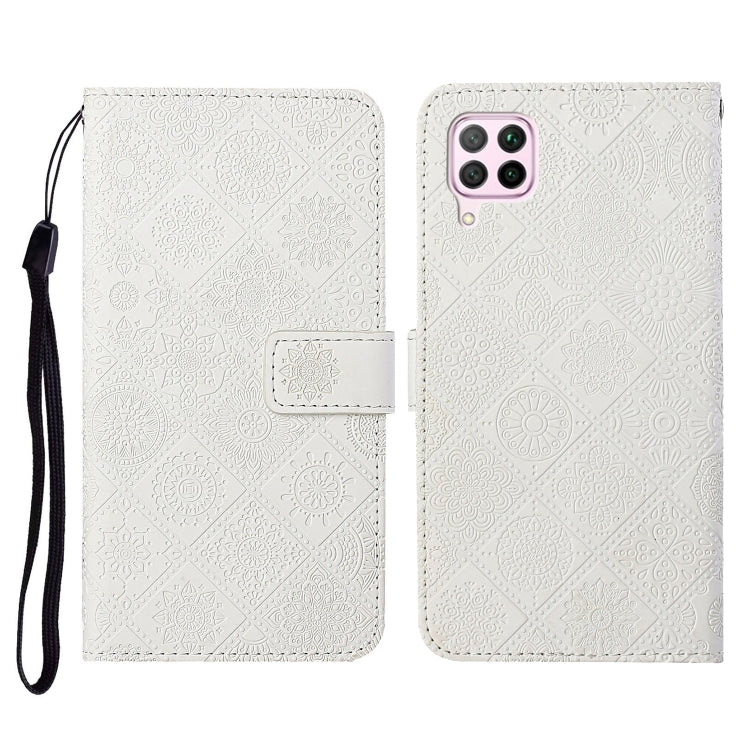 For Huawei P40 lite / nova 6 SE Ethnic Style Embossed Pattern Horizontal Flip Leather Case with Holder & Card Slots & Wallet & Lanyard