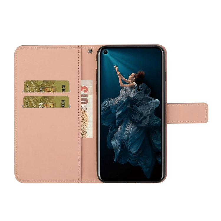 Huawei P40 lite E / Y7p Ethnic Style Embossed Pattern Horizontal Flip Leather Case with Holder & Card Slots & Wallet & Lanyard