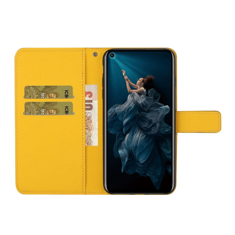 Huawei P40 lite E / Y7p Ethnic Style Embossed Pattern Horizontal Flip Leather Case with Holder & Card Slots & Wallet & Lanyard