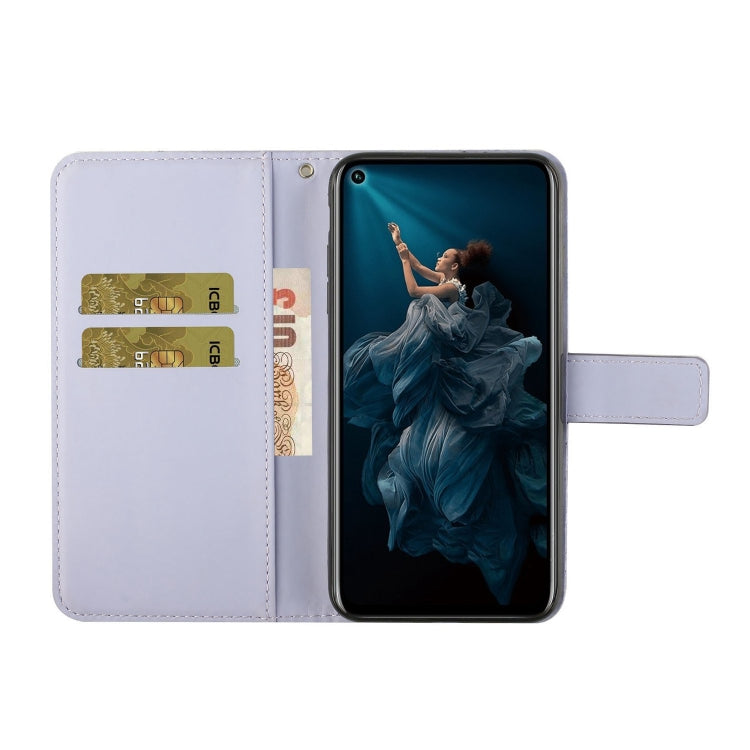 Huawei P40 lite E / Y7p Ethnic Style Embossed Pattern Horizontal Flip Leather Case with Holder & Card Slots & Wallet & Lanyard