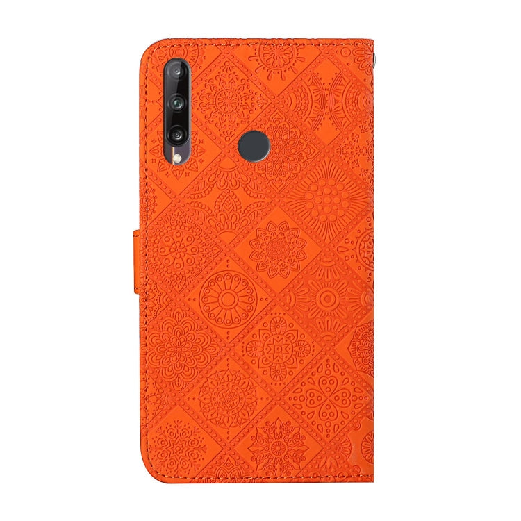 Huawei P40 lite E / Y7p Ethnic Style Embossed Pattern Horizontal Flip Leather Case with Holder & Card Slots & Wallet & Lanyard