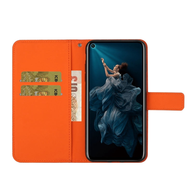 Huawei P40 lite E / Y7p Ethnic Style Embossed Pattern Horizontal Flip Leather Case with Holder & Card Slots & Wallet & Lanyard