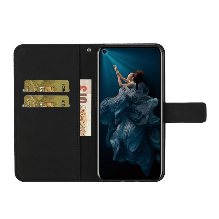Huawei P40 lite E / Y7p Ethnic Style Embossed Pattern Horizontal Flip Leather Case with Holder & Card Slots & Wallet & Lanyard
