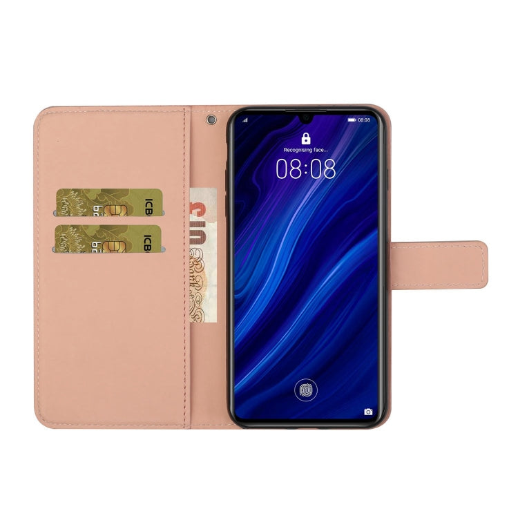 For Huawei P30 Ethnic Style Embossed Pattern Horizontal Flip Leather Case with Holder & Card Slots & Wallet & Lanyard
