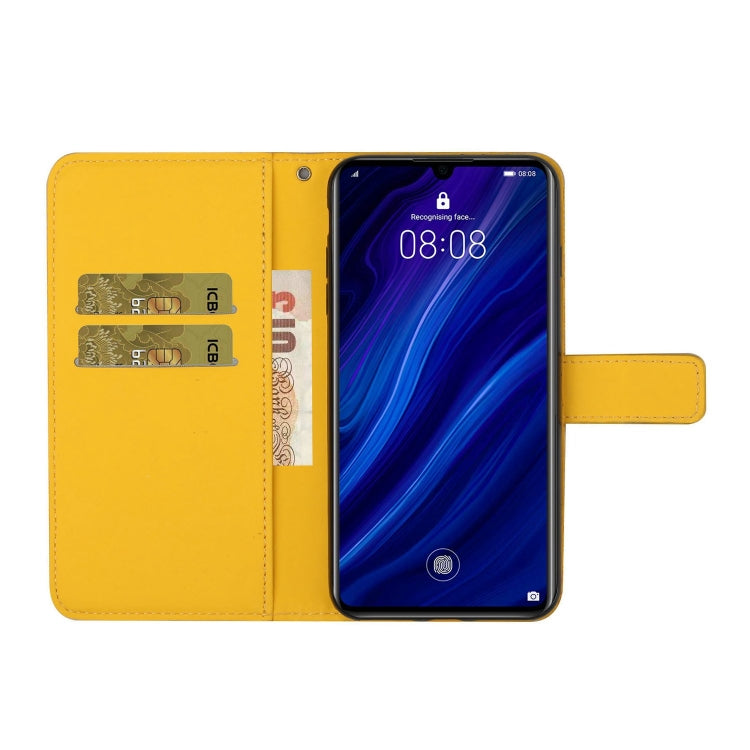 For Huawei P30 Ethnic Style Embossed Pattern Horizontal Flip Leather Case with Holder & Card Slots & Wallet & Lanyard