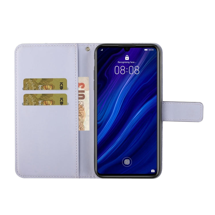 For Huawei P30 Ethnic Style Embossed Pattern Horizontal Flip Leather Case with Holder & Card Slots & Wallet & Lanyard