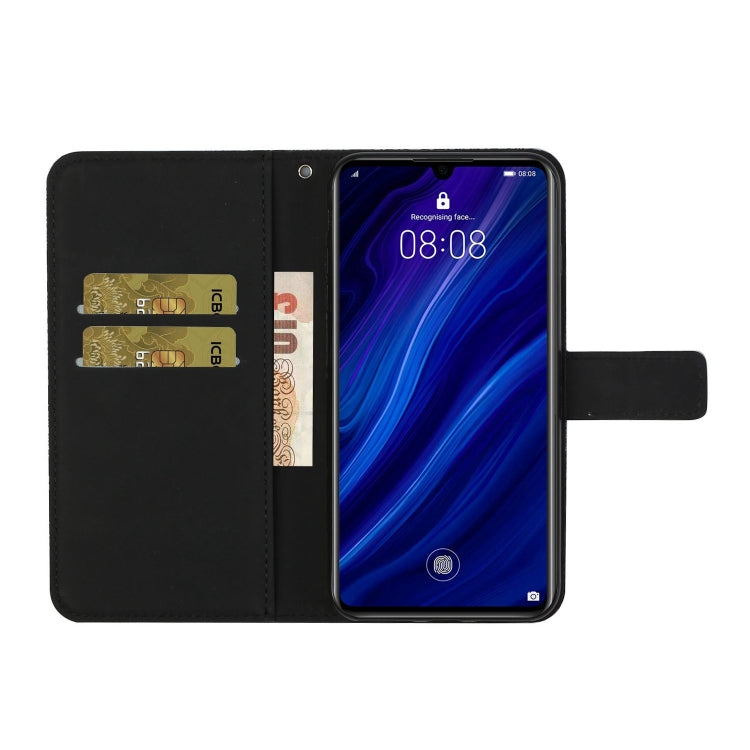For Huawei P30 Ethnic Style Embossed Pattern Horizontal Flip Leather Case with Holder & Card Slots & Wallet & Lanyard
