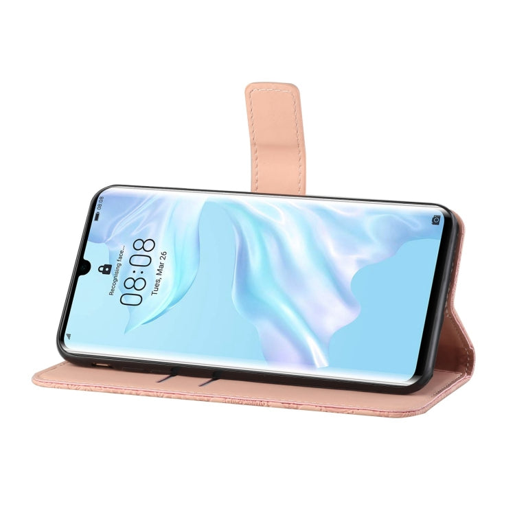 For Huawei P30 Pro Ethnic Style Embossed Pattern Horizontal Flip Leather Case with Holder & Card Slots & Wallet & Lanyard