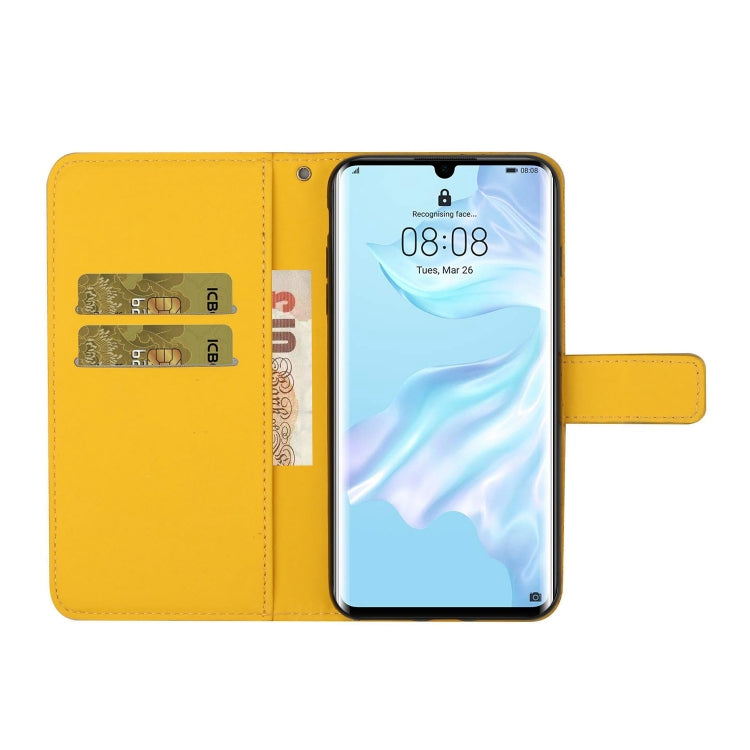 For Huawei P30 Pro Ethnic Style Embossed Pattern Horizontal Flip Leather Case with Holder & Card Slots & Wallet & Lanyard