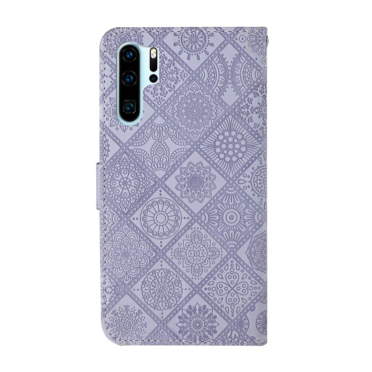 For Huawei P30 Pro Ethnic Style Embossed Pattern Horizontal Flip Leather Case with Holder & Card Slots & Wallet & Lanyard