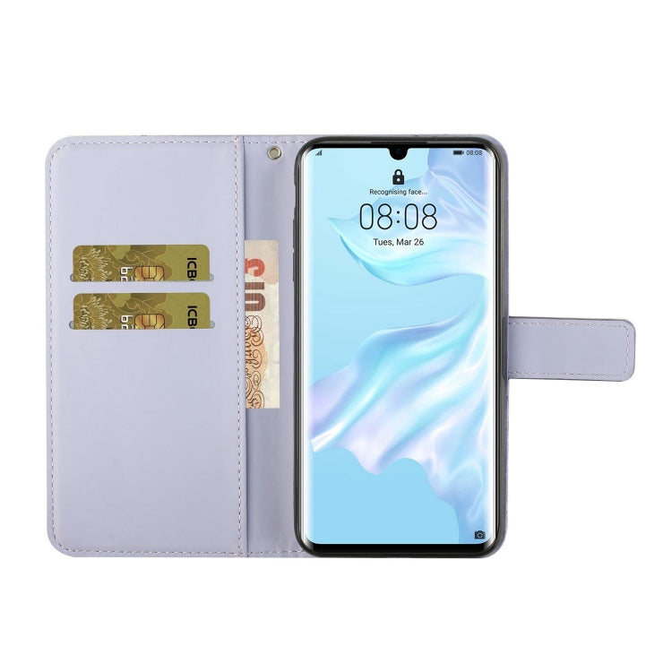 For Huawei P30 Pro Ethnic Style Embossed Pattern Horizontal Flip Leather Case with Holder & Card Slots & Wallet & Lanyard