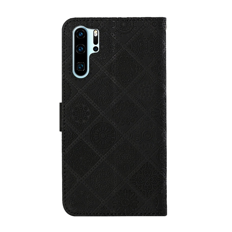 For Huawei P30 Pro Ethnic Style Embossed Pattern Horizontal Flip Leather Case with Holder & Card Slots & Wallet & Lanyard