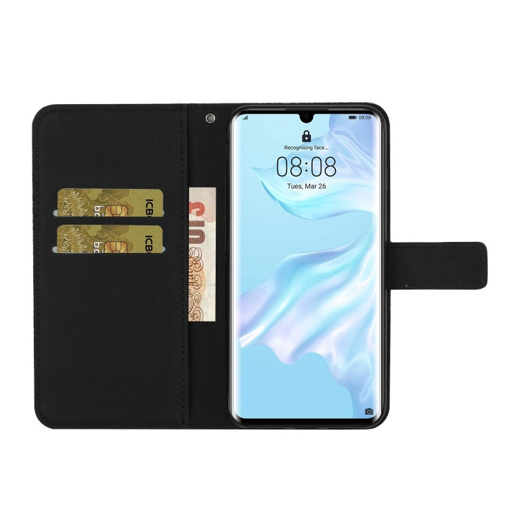 For Huawei P30 Pro Ethnic Style Embossed Pattern Horizontal Flip Leather Case with Holder & Card Slots & Wallet & Lanyard