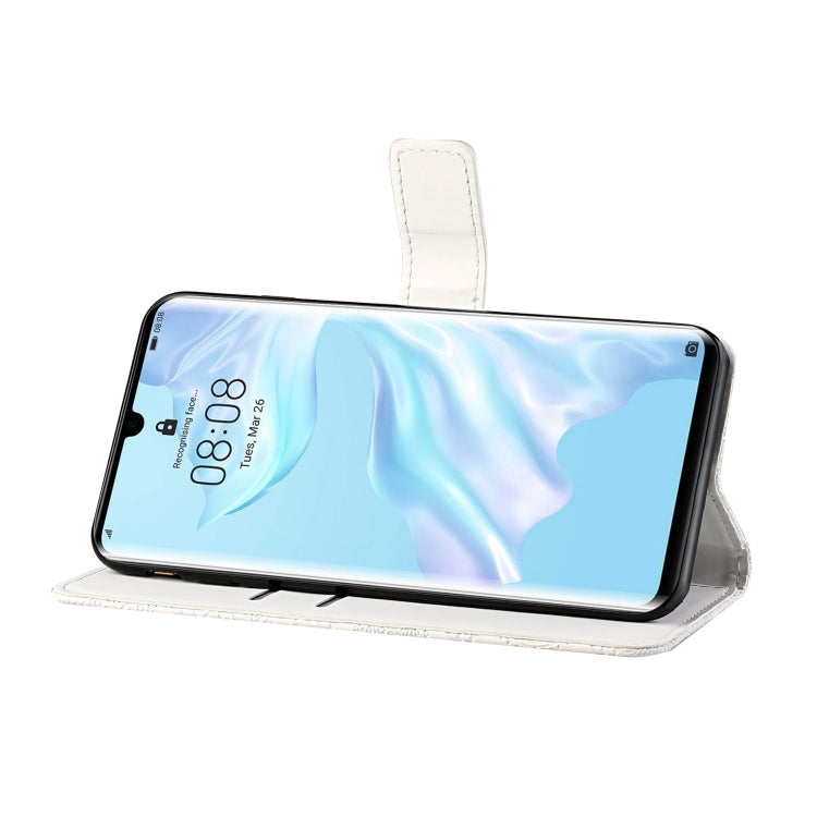 For Huawei P30 Pro Ethnic Style Embossed Pattern Horizontal Flip Leather Case with Holder & Card Slots & Wallet & Lanyard