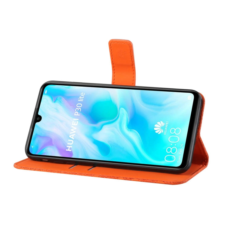 For Huawei P30 lite Ethnic Style Embossed Pattern Horizontal Flip Leather Case with Holder & Card Slots & Wallet & Lanyard