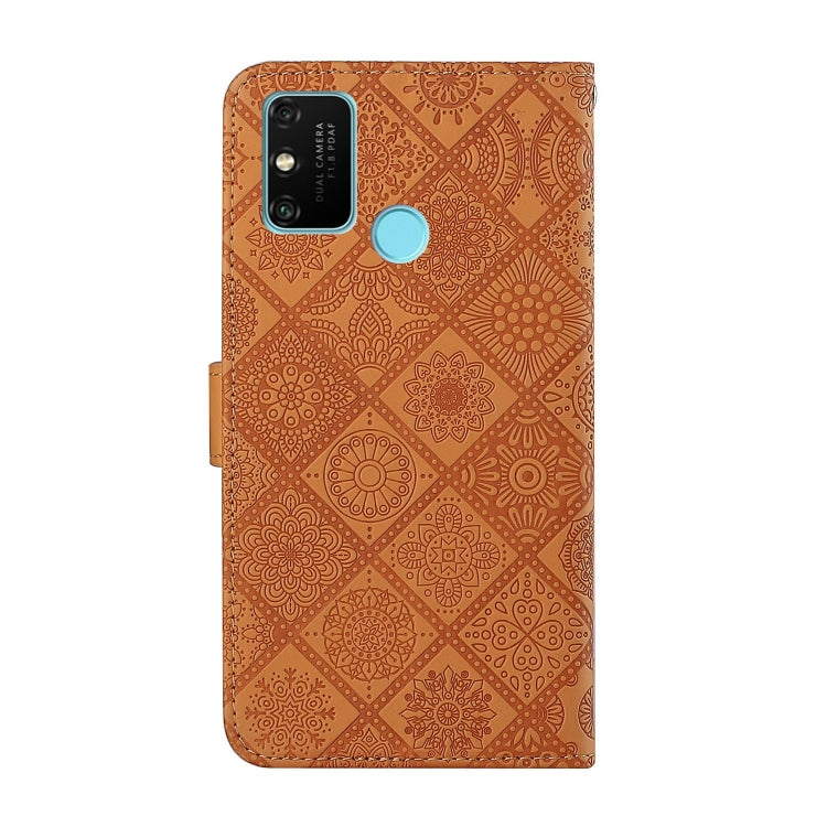 For Huawei Honor 9A Ethnic Style Embossed Pattern Horizontal Flip Leather Case with Holder & Card Slots & Wallet & Lanyard
