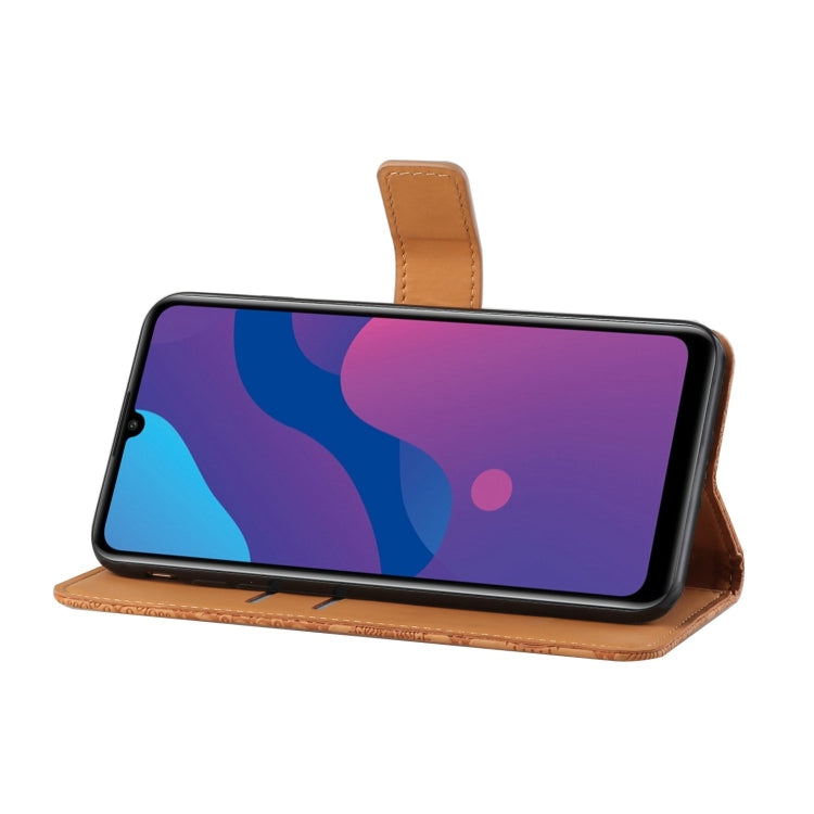 For Huawei Honor 9A Ethnic Style Embossed Pattern Horizontal Flip Leather Case with Holder & Card Slots & Wallet & Lanyard