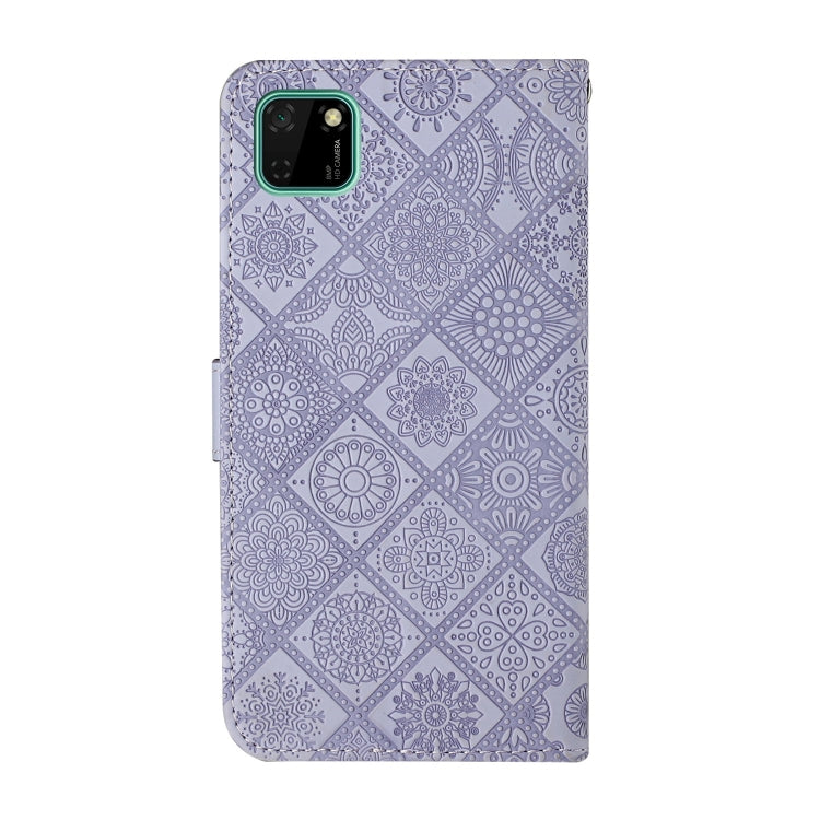 For Huawei Honor 9A Ethnic Style Embossed Pattern Horizontal Flip Leather Case with Holder & Card Slots & Wallet & Lanyard