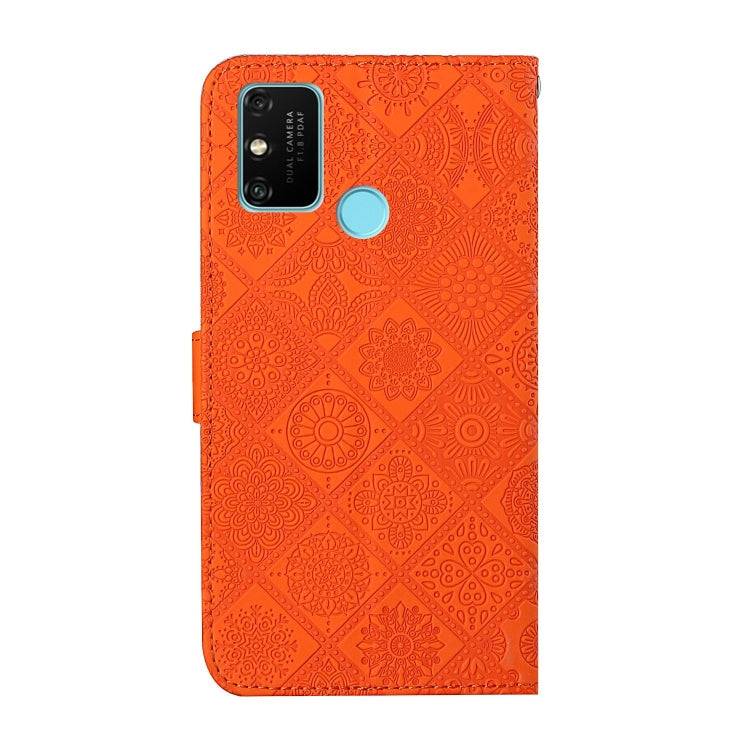 For Huawei Honor 9A Ethnic Style Embossed Pattern Horizontal Flip Leather Case with Holder & Card Slots & Wallet & Lanyard