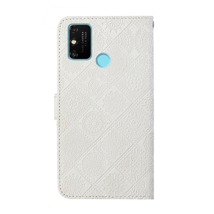 For Huawei Honor 9A Ethnic Style Embossed Pattern Horizontal Flip Leather Case with Holder & Card Slots & Wallet & Lanyard