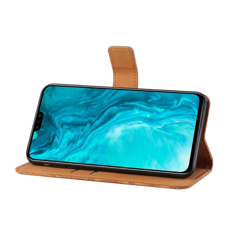 For Huawei Honor 9X Lite Ethnic Style Embossed Pattern Horizontal Flip Leather Case with Holder & Card Slots & Wallet & Lanyard
