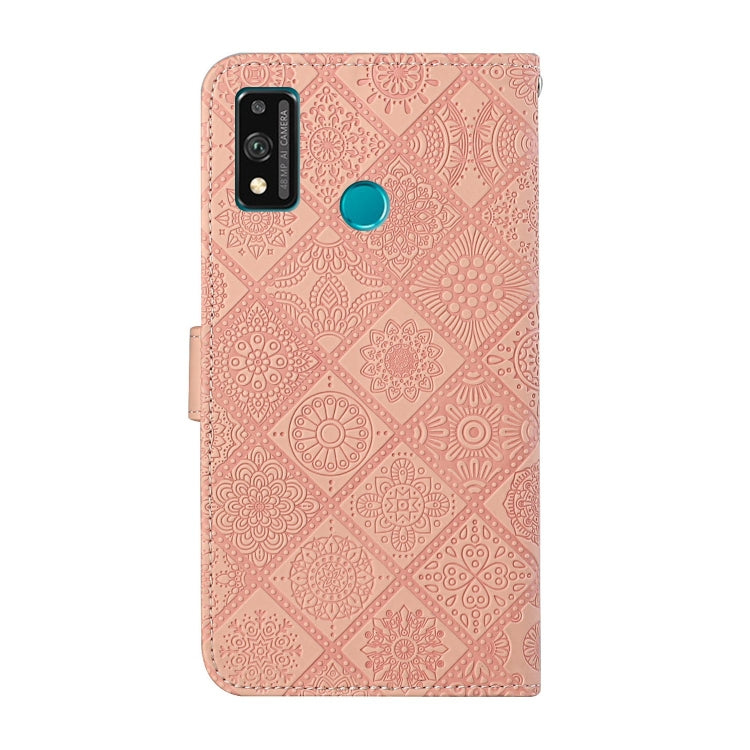 For Huawei Honor 9X Lite Ethnic Style Embossed Pattern Horizontal Flip Leather Case with Holder & Card Slots & Wallet & Lanyard