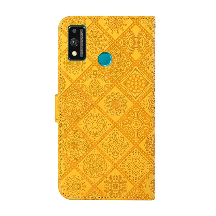 For Huawei Honor 9X Lite Ethnic Style Embossed Pattern Horizontal Flip Leather Case with Holder & Card Slots & Wallet & Lanyard