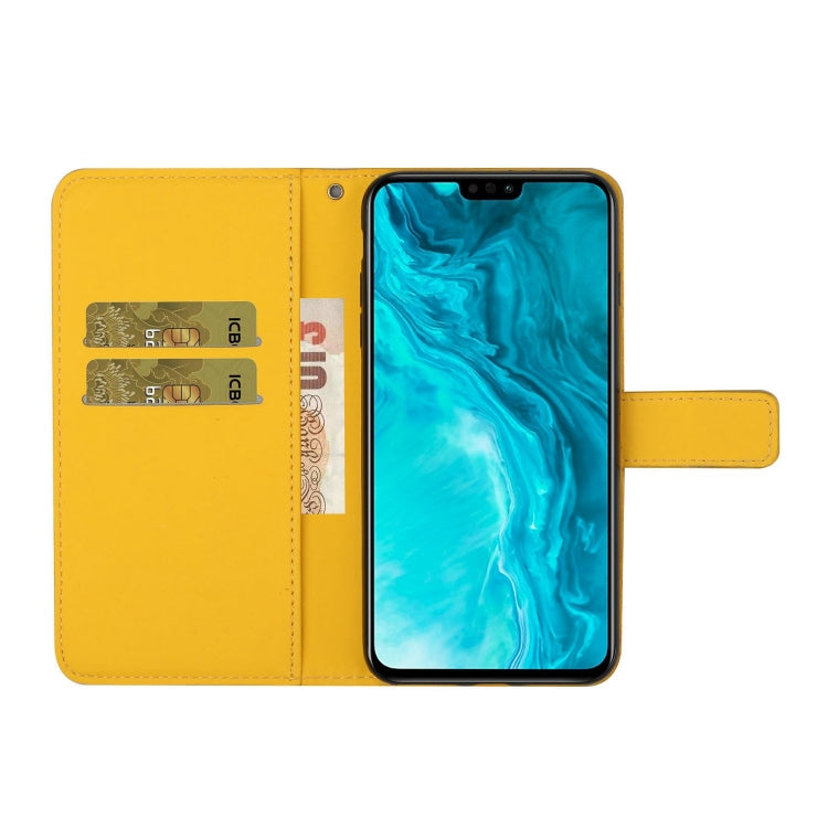 For Huawei Honor 9X Lite Ethnic Style Embossed Pattern Horizontal Flip Leather Case with Holder & Card Slots & Wallet & Lanyard