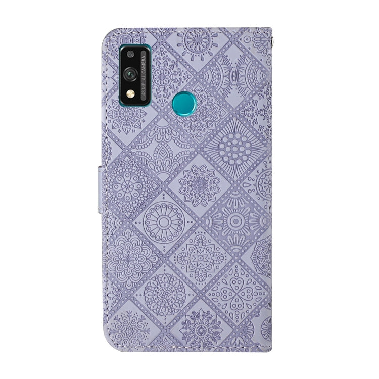 For Huawei Honor 9X Lite Ethnic Style Embossed Pattern Horizontal Flip Leather Case with Holder & Card Slots & Wallet & Lanyard