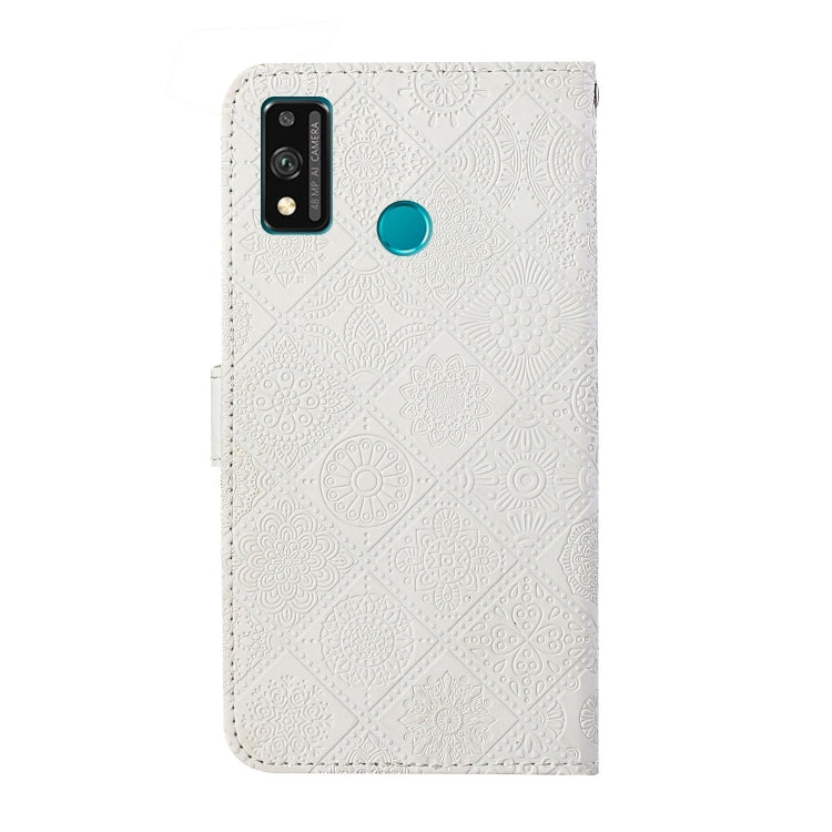 For Huawei Honor 9X Lite Ethnic Style Embossed Pattern Horizontal Flip Leather Case with Holder & Card Slots & Wallet & Lanyard