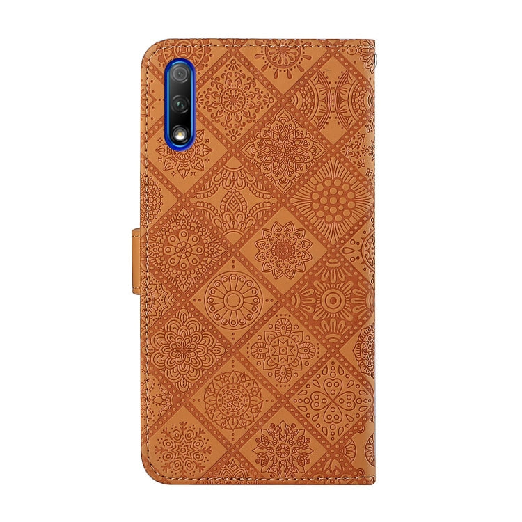 For Huawei Honor 9X / 9X Pro Ethnic Style Embossed Pattern Horizontal Flip Leather Case with Holder & Card Slots & Wallet & Lanyard