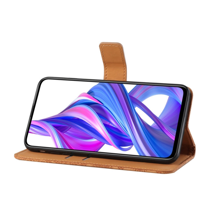 For Huawei Honor 9X / 9X Pro Ethnic Style Embossed Pattern Horizontal Flip Leather Case with Holder & Card Slots & Wallet & Lanyard