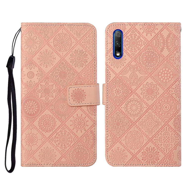 For Huawei Honor 9X / 9X Pro Ethnic Style Embossed Pattern Horizontal Flip Leather Case with Holder & Card Slots & Wallet & Lanyard